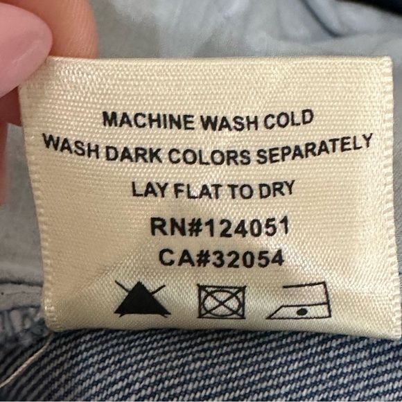 Anthropologie Porridge Denese Denim Skirt Blue Ombre Raw Hem Pleated - Picture 7 of 7